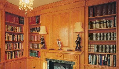 Traditional wood panelling